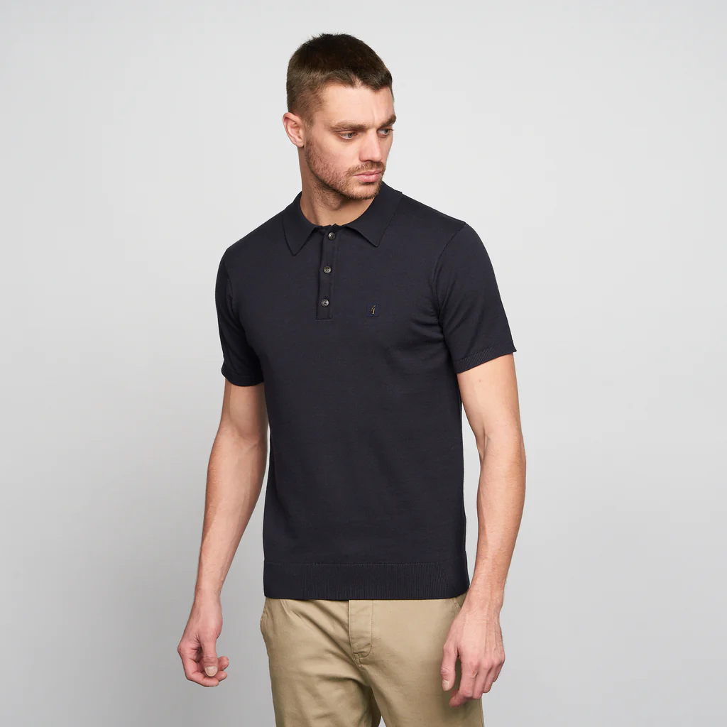 Jackson Three Button Knitted Polo