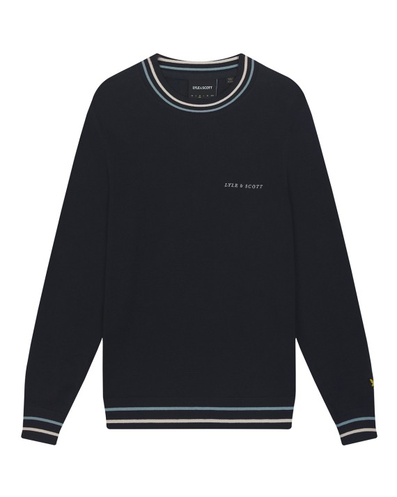 Tipped Crew Neck Jumper