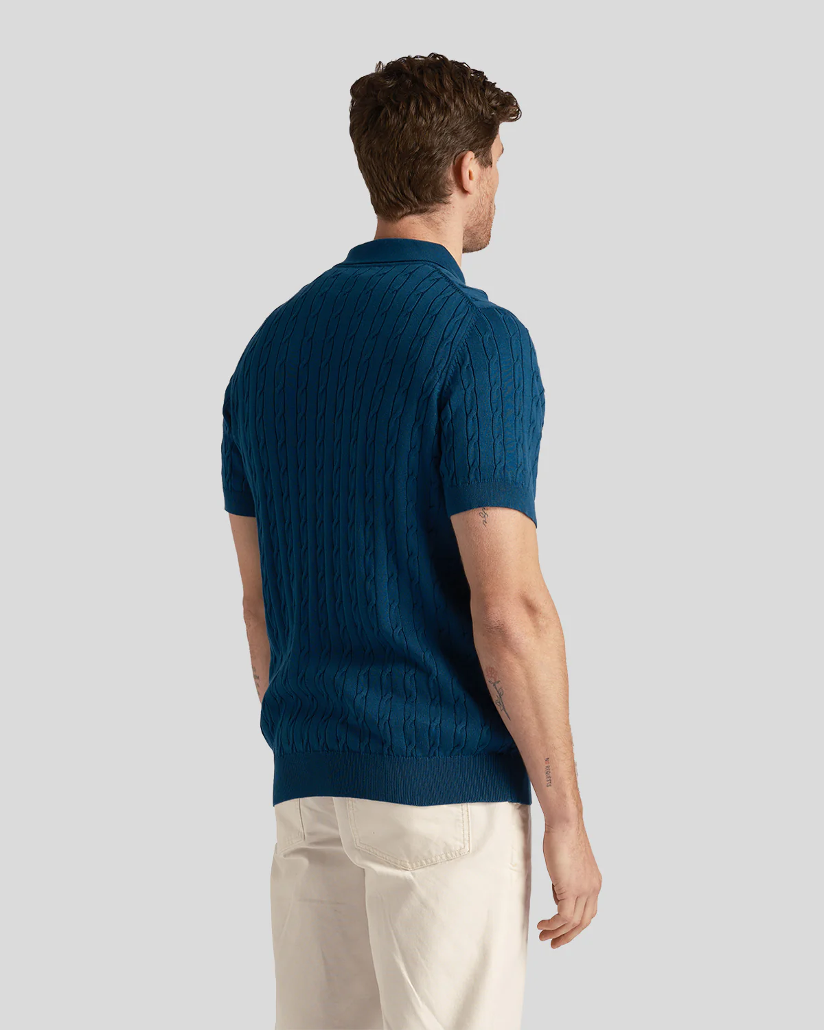 Cable Knitted Polo