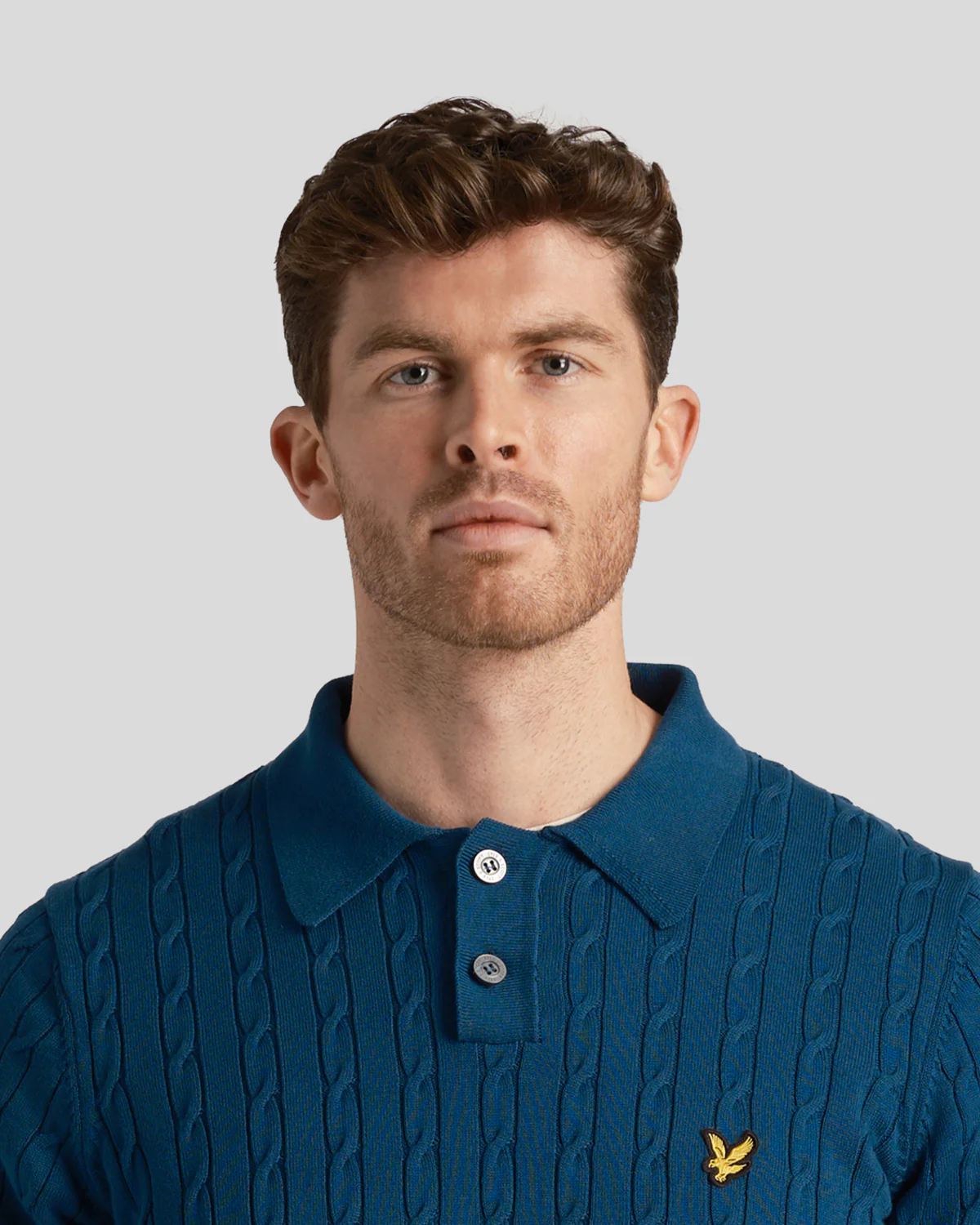 Cable Knitted Polo