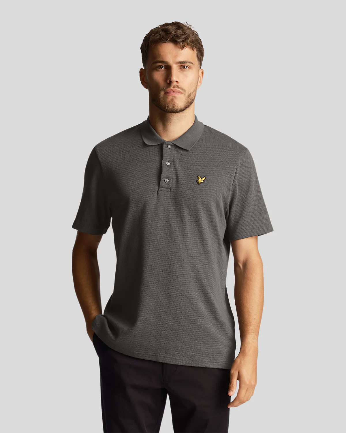 Tonal Texture Polo Shirt