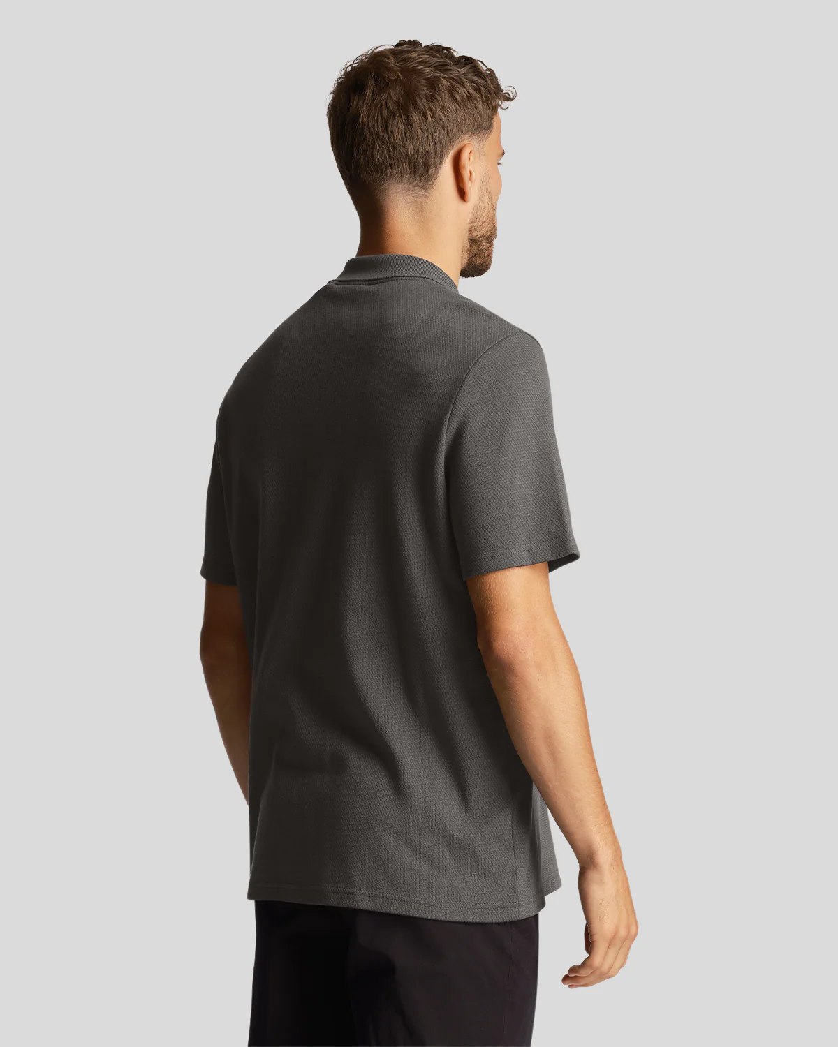 Tonal Texture Polo Shirt