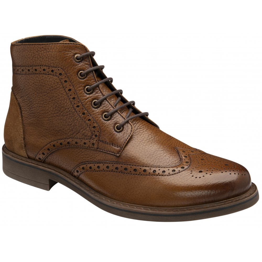 Magnus Leather Brogue Ankle Boot