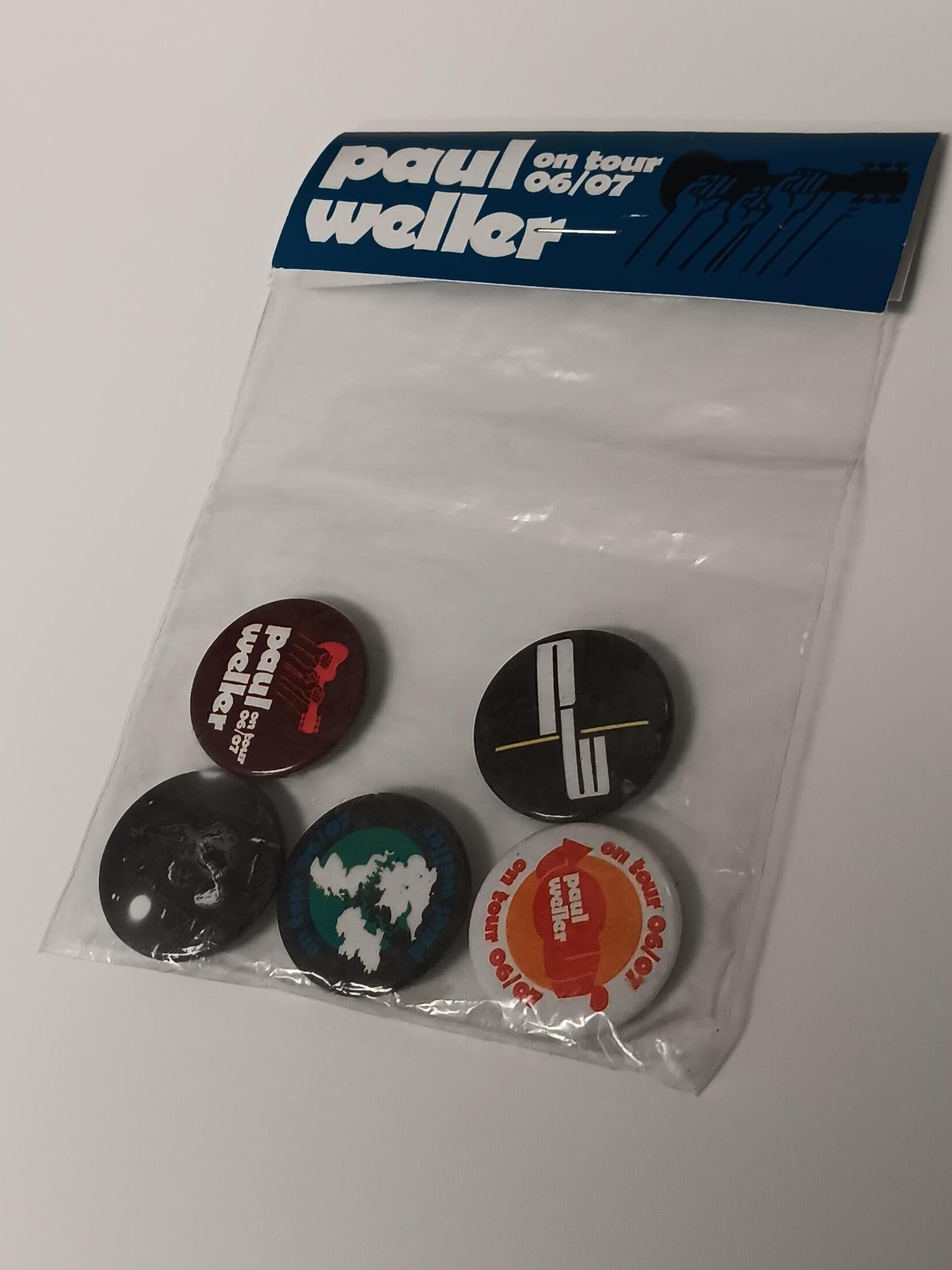 Paul Weller Tour badges