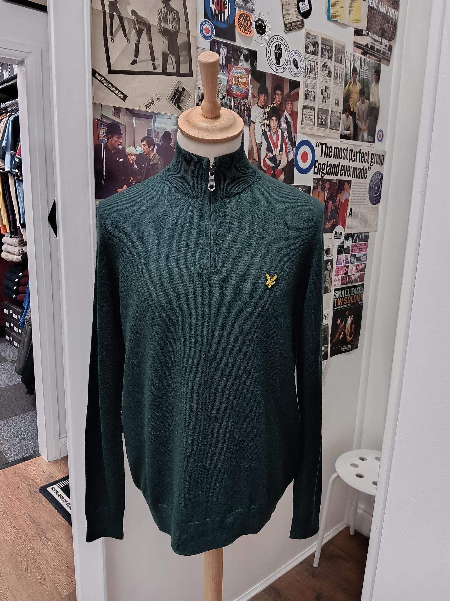 Merino Cotton Qtr Zip Jumper