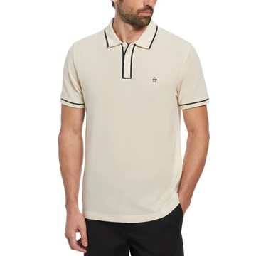 Organic Cotton Bentley Mesh Short Sleeve Polo Shirt