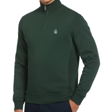 Sticker Pete Fleece Organic Cotton Quarter Zip Sweatshirt