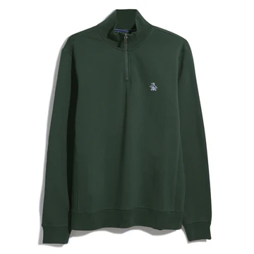 Sticker Pete Fleece Organic Cotton Quarter Zip Sweatshirt