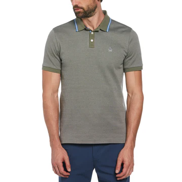 Jacquard Polo Shirt With Tipping