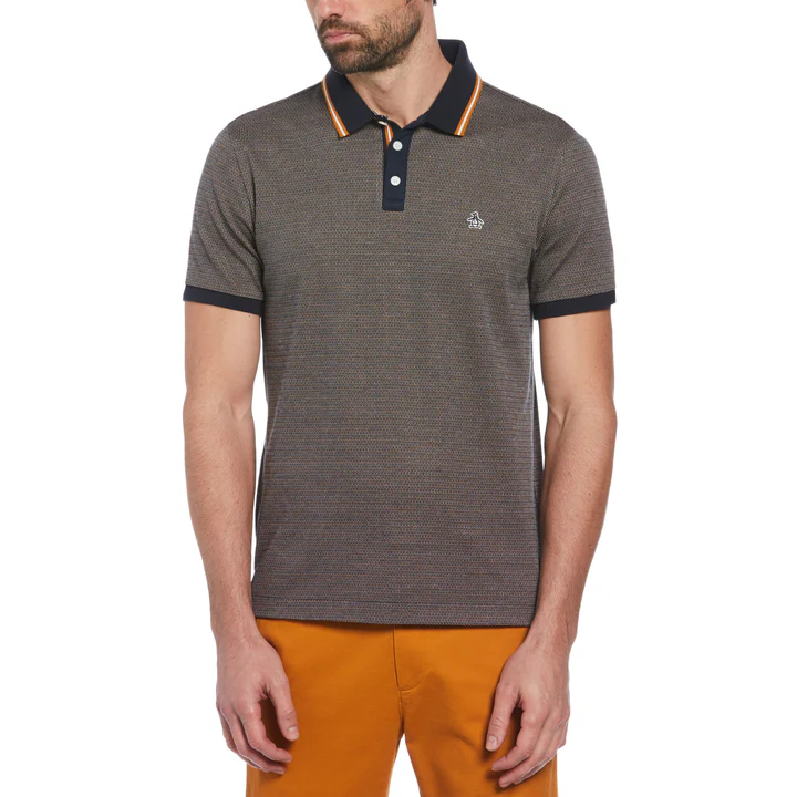 Jacquard Polo Shirt With Tipping