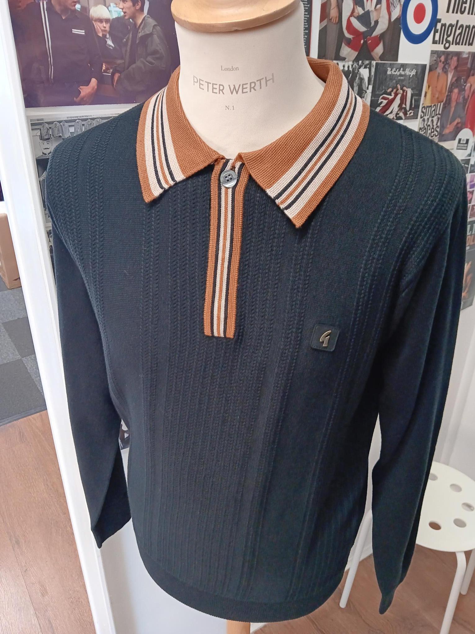 Dean Long Sleeve Knitted Polo