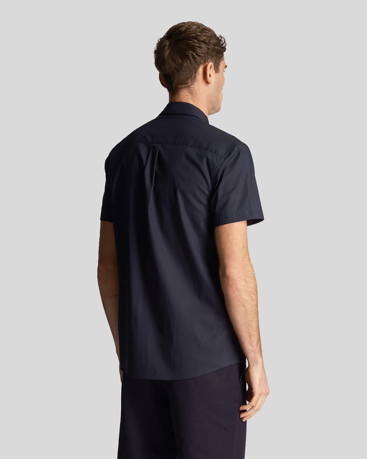 Plain Poplin Short Sleeve Shirt