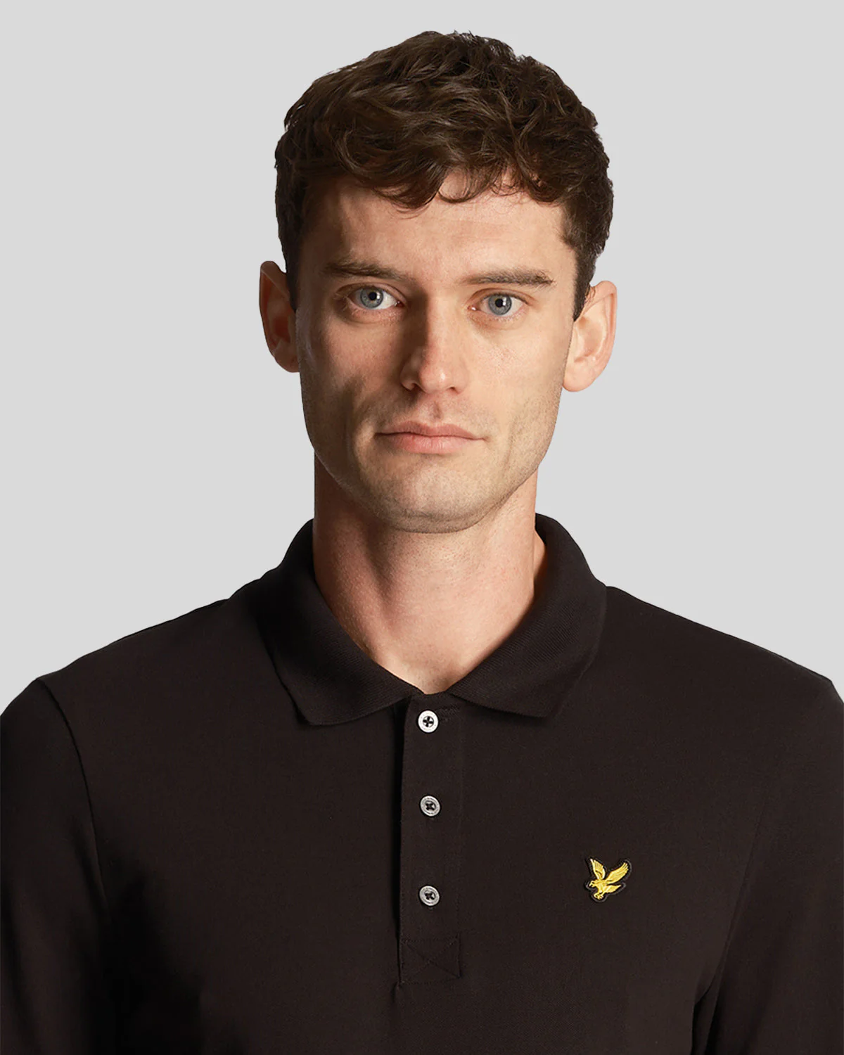 Long Sleeve Plain Polo Shirt