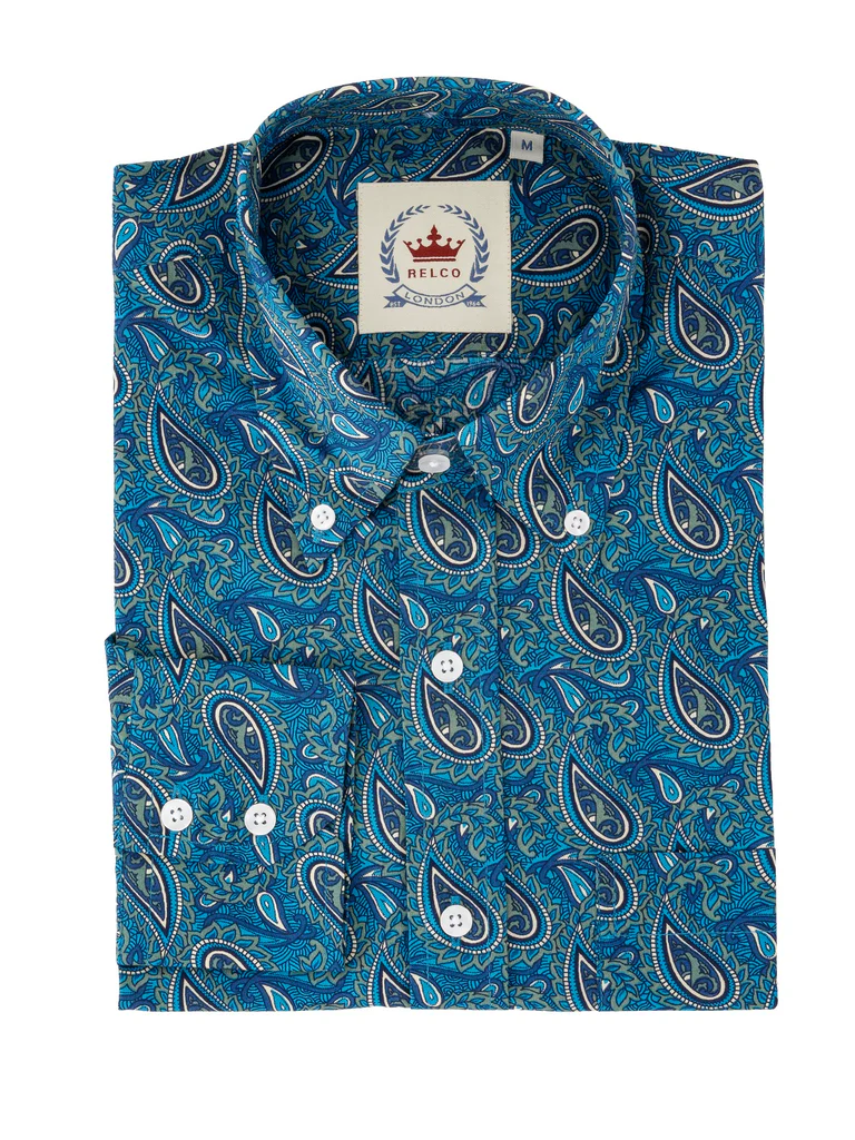 Long Sleeve Paisley Shirt