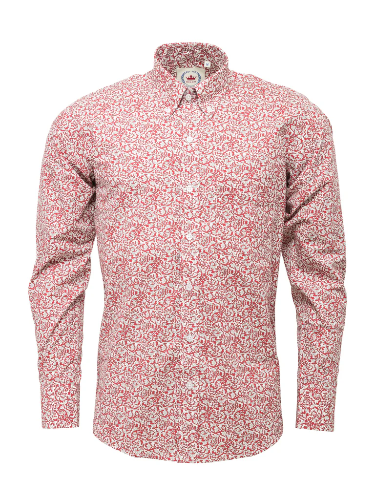 Long Sleeve Patterned Shirt