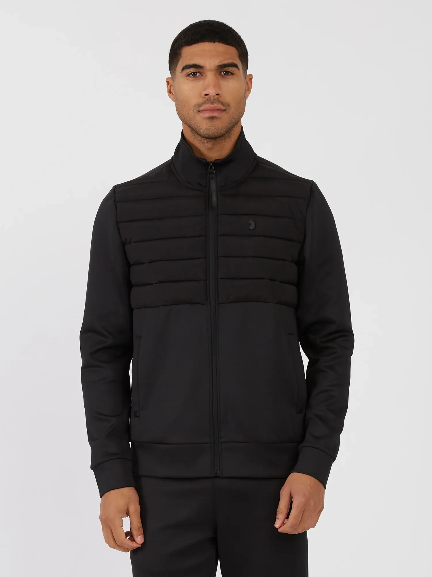 Gabriel Quilted Funnel Sweater