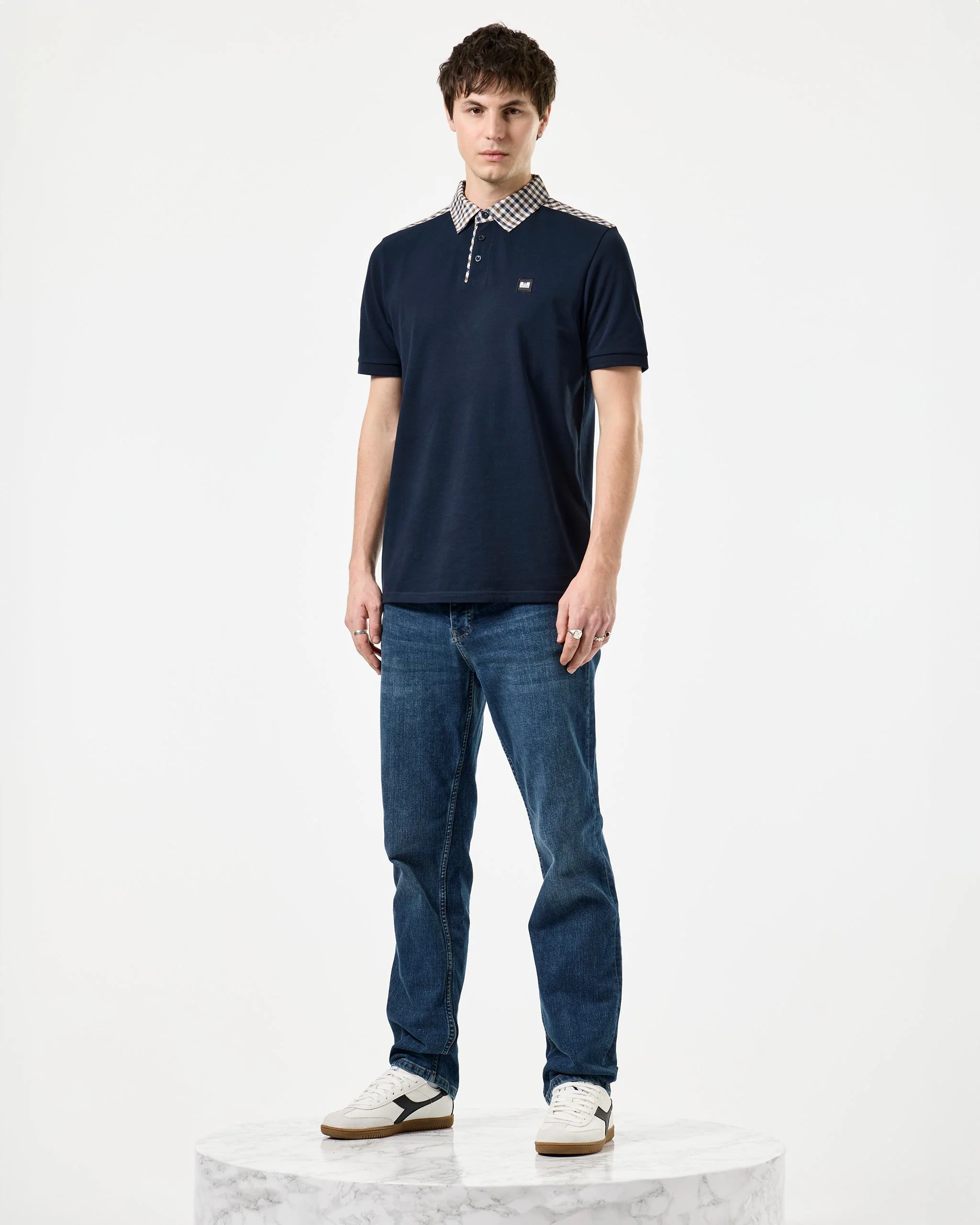 Costa Check Collar Polo